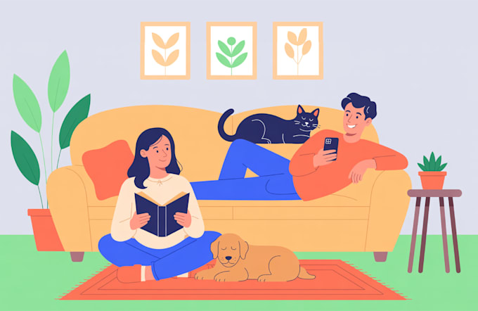 create modern flat vector design illustration for apps, web