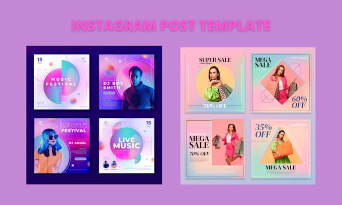 Design creative instagram feed post and templates by Thevisuallayers ...