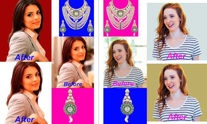 do photo background removal and clipping path