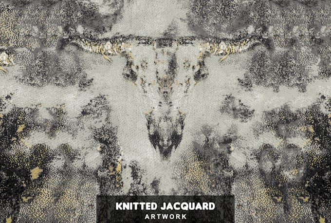 do unique jacquard knitted artwork