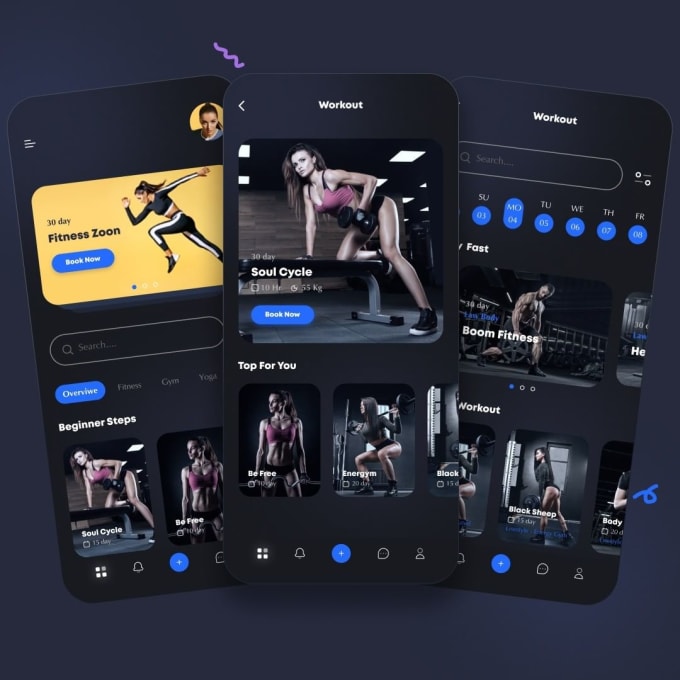 Build a health app fitness app gym app workout app mobile app