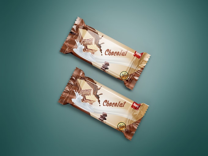 create cereal or chocolate packaging with 3d visualization