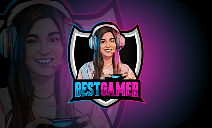 create custom mascot logo from your photo or face