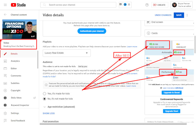 do youtube video SEO, keyword research for top ranking