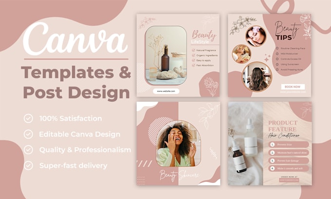 do canva templates design and instagram post