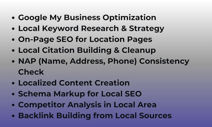 do monthly local SEO and google my business optimization