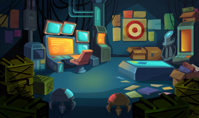 draw background environment art