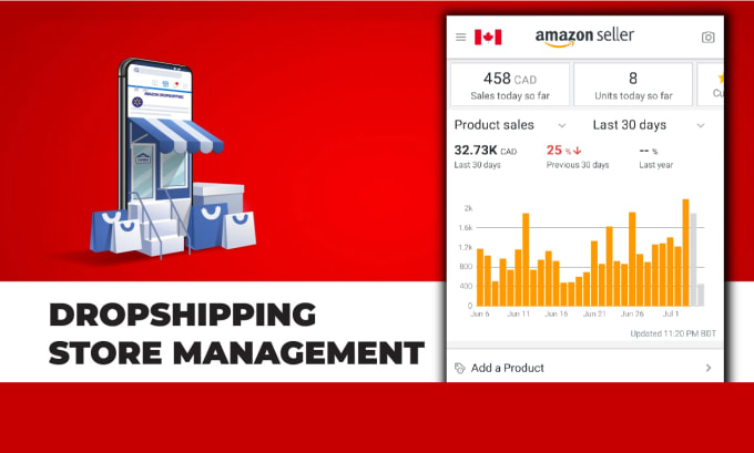 manage amazon canada seller central for dropshipping