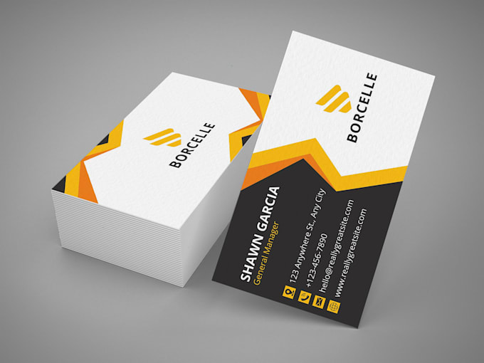 design clean business cards or visiting cards