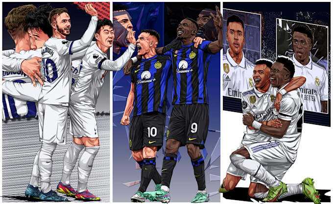 create awesome sport illustration for you
