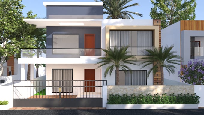 Do exterior design with rendering by Dg6227 | Fiverr