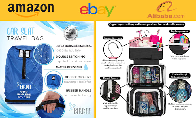 design amazon product listing images, product photo editing