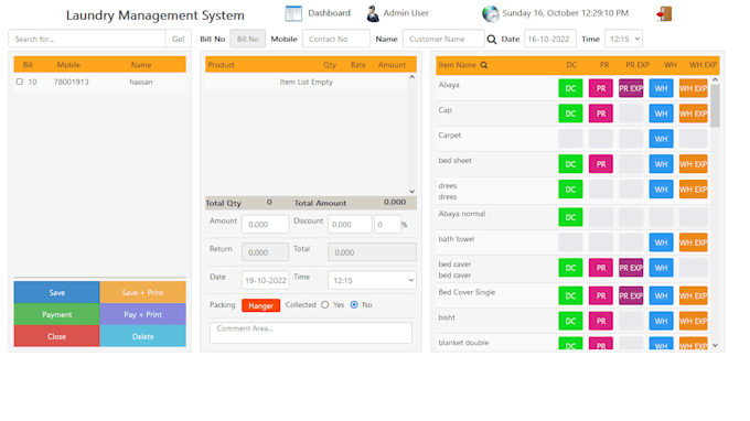 provide laundry dry cleaning pos software