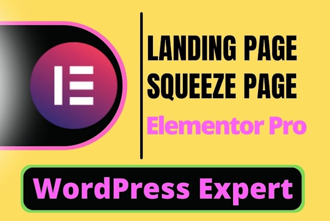create modern wordpress landing page design or squeeze page