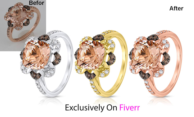 do jewelry photo retouch with HD quality