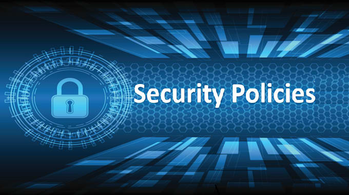 prepare an iso 27001 standard policy for your organization