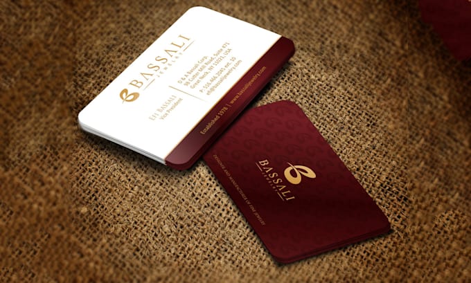 design professional and modern business card
