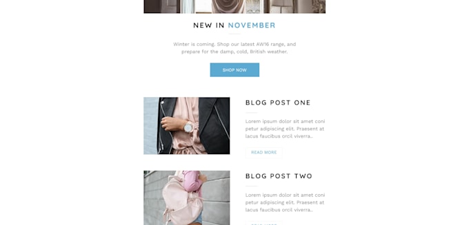 Create a modern looking and responsive html email template by Didiauche ...