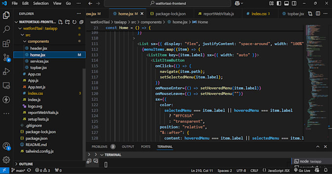 find and fix bugs in HTML, CSS, javascript, react, nextjs
