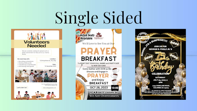 create a flyer for any event