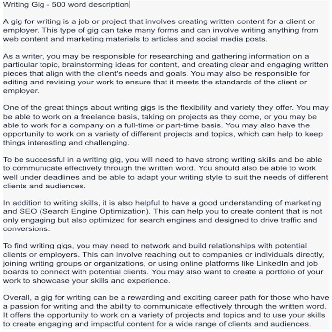write a quick detailed blog or article