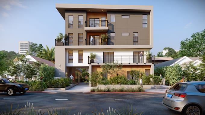 do 3d architectural design, living room interior, 3d rendering, and floor plan