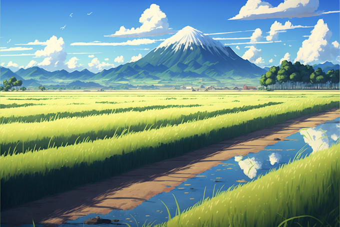 create anime background, visual novel, game art, 2d