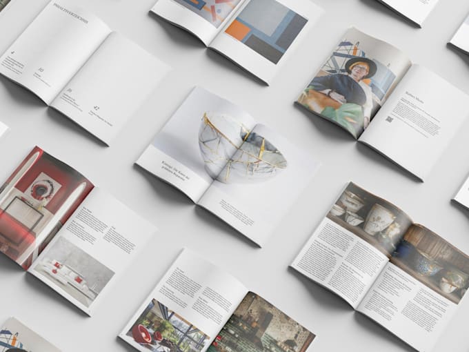 design a premium magazine, catalog, or annual report