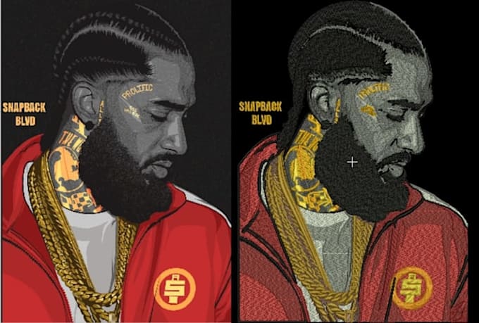 create jacket ,cap ,tshirt embroidery digitizing  quickly