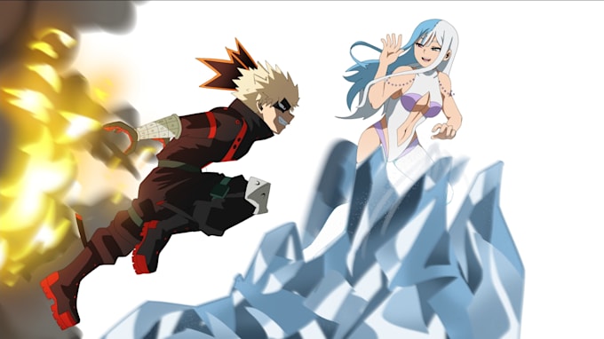do a my hero academia style comic for you