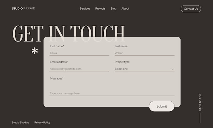 Create web form, contact form with html, css and javascript by Lanrezzi ...