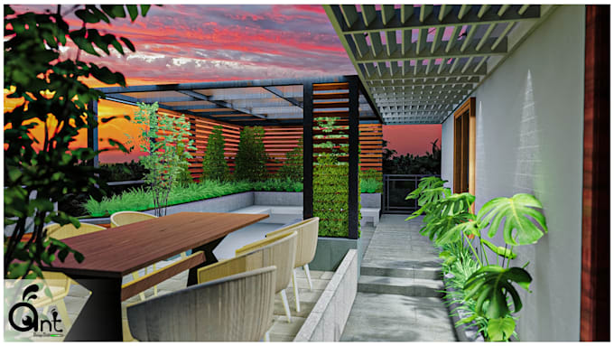 design landscapes, terraces, patios, and gardens with 3d renderings