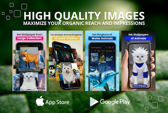 design eye catching playstore and appstore app screenshots