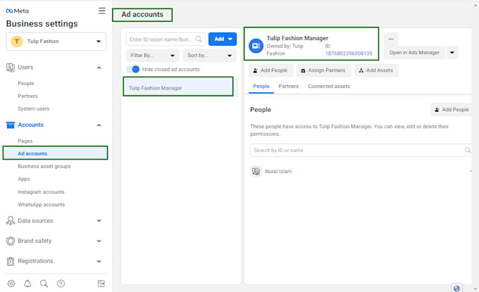create facebook business manager, ads account and fix bm issues