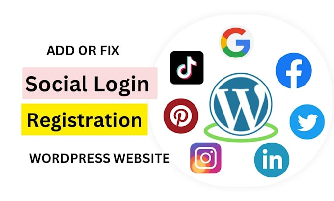 set up facebook login, google login, social login on wordpress website