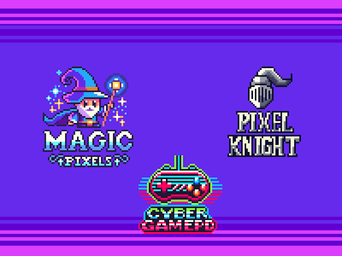 create logo pixel art design