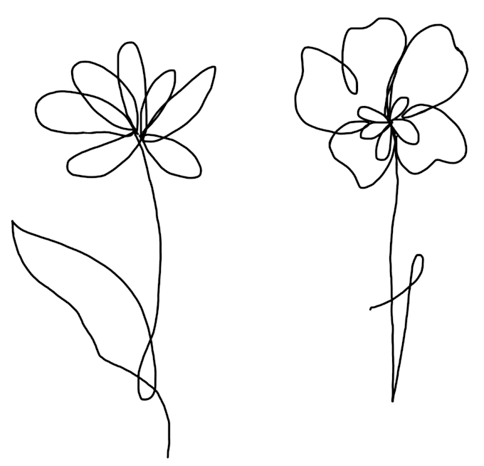 Create one line drawings of flowers by Chloe_amy98 Fiverr