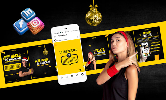 design attractive carousels for facebook, instagram ads, linkedln