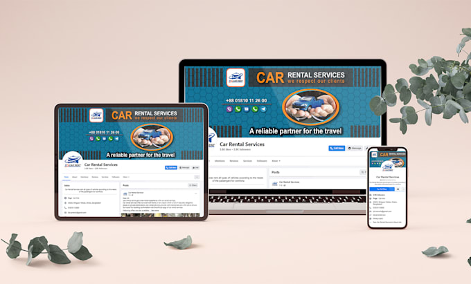 setup facebook business page, instagram, create social media accounts
