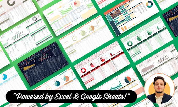 create dynamic excel dashboard, google sheets for budget planner