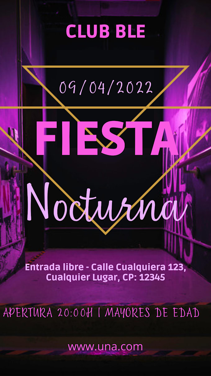 Flyer, volante o poster en español by Framgrosso14 Fiverr