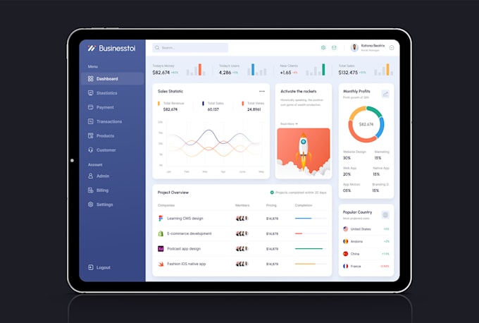 design figma website UI UX, dashboard UI UX, and mobile app design in figma