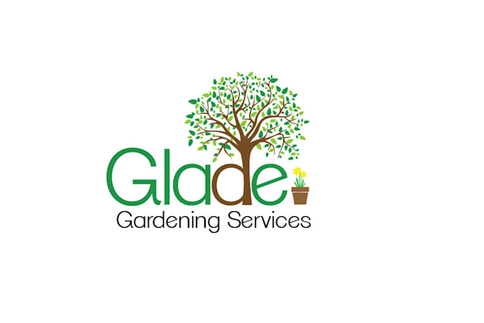 make a tree garden logo design with new concept