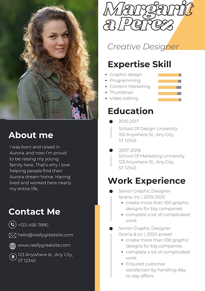 design the perfect resume or CV