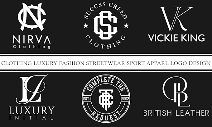 do initial letters design for streetwear clothing luxury brand logo