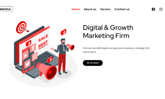 create smma website, digital marketing agency website and agency website