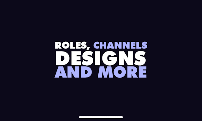 create a creative and impressing discord server for you