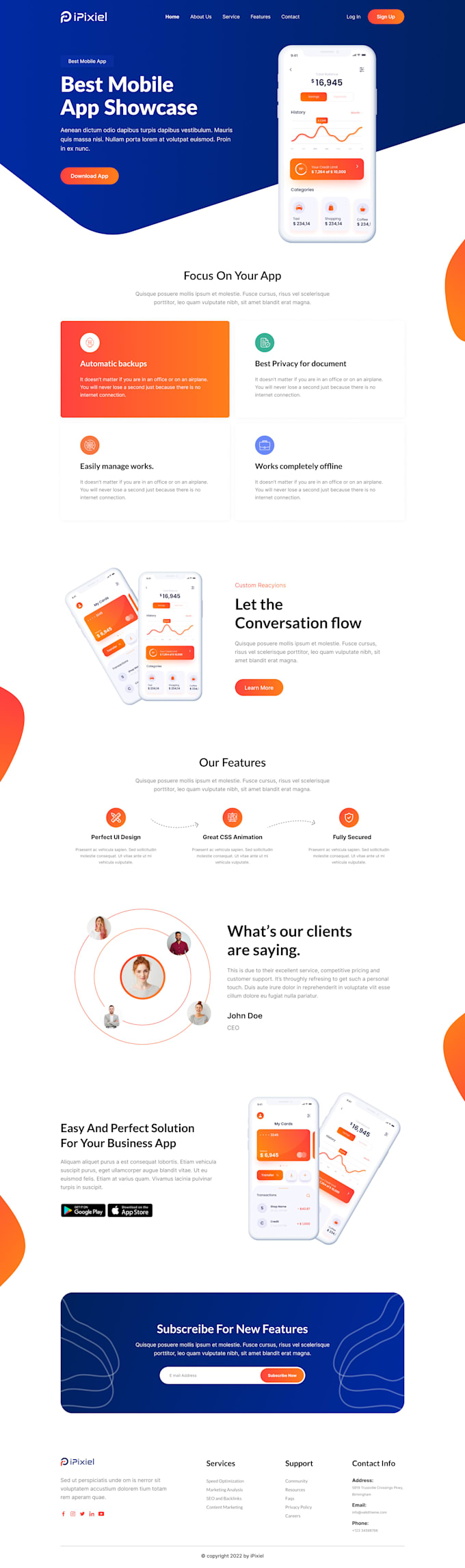 design elementor landing page or figma landing page design