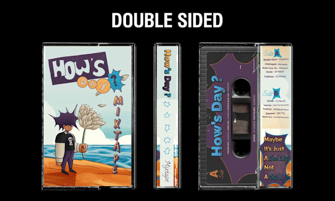 illustrate and design your cassette tape or j card