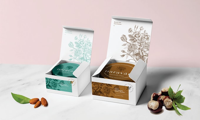 design modern cosmetics jar, cbd labels, packaging design